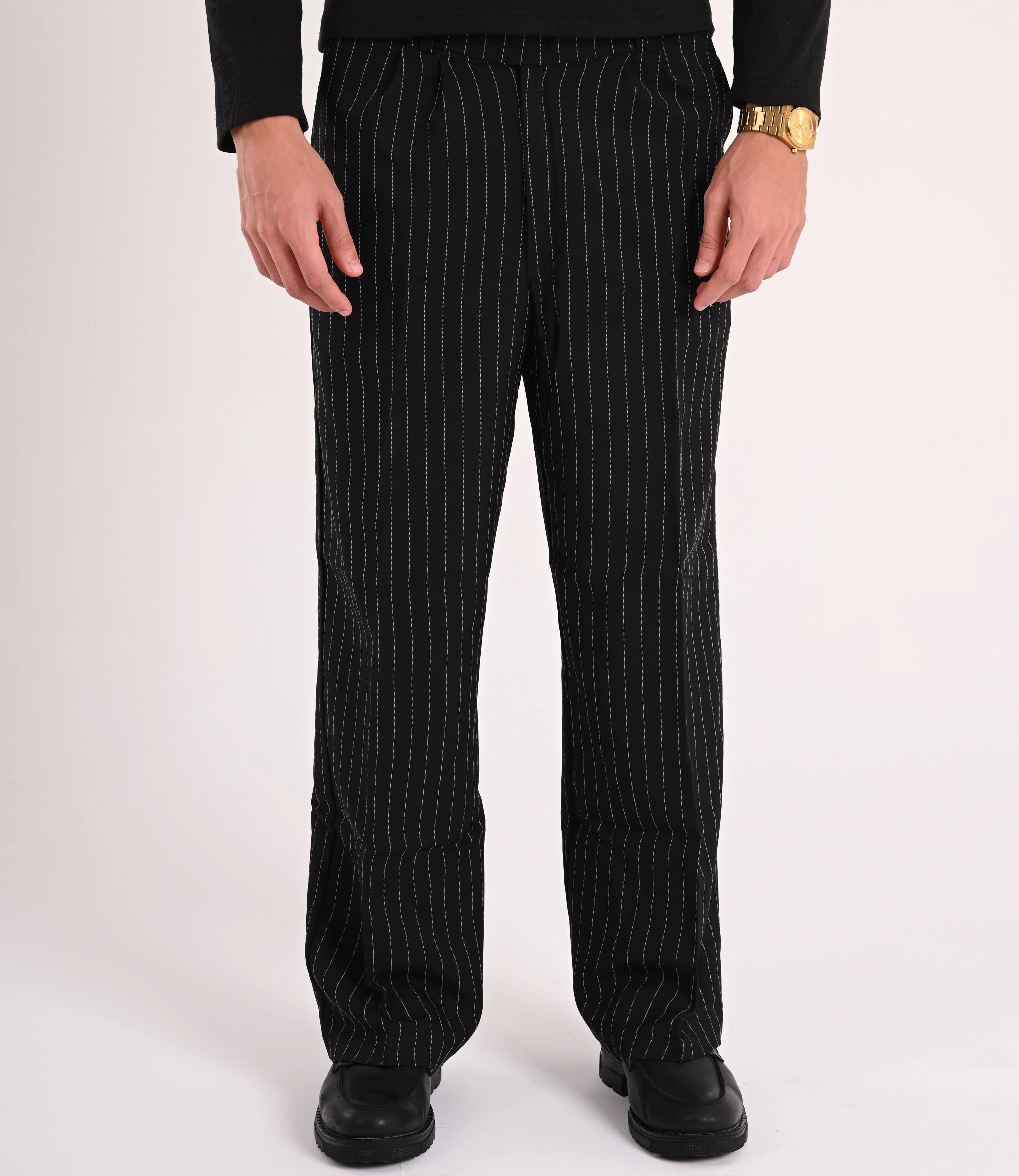 pinstriped tailored
